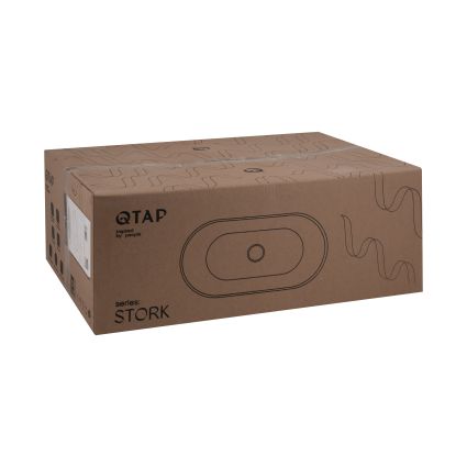 Раковина Qtap Stork 565x385x210 White QT15110522W - 6