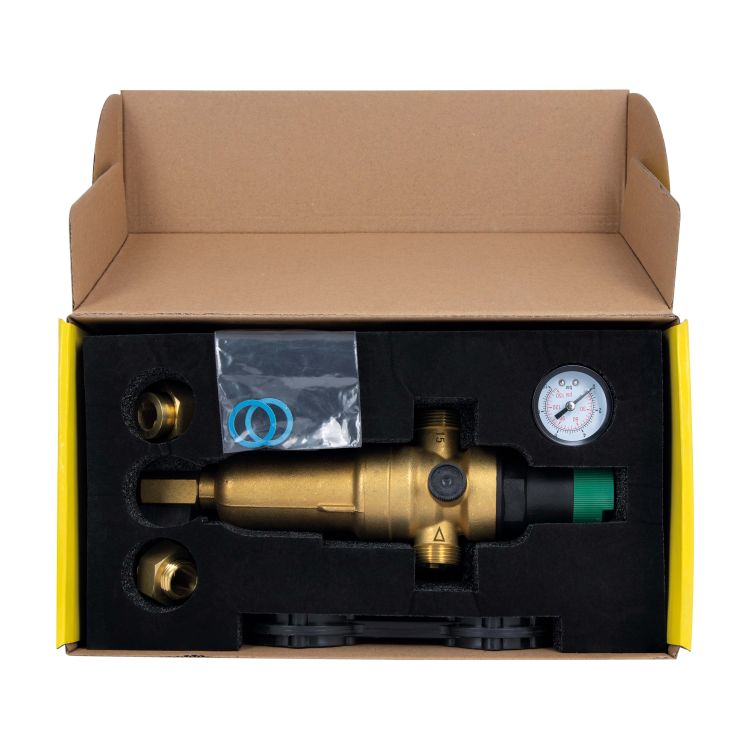 Фильтр самопромывной SD Forte 1/2&amp;quot; с редуктором для горячей воды - 7