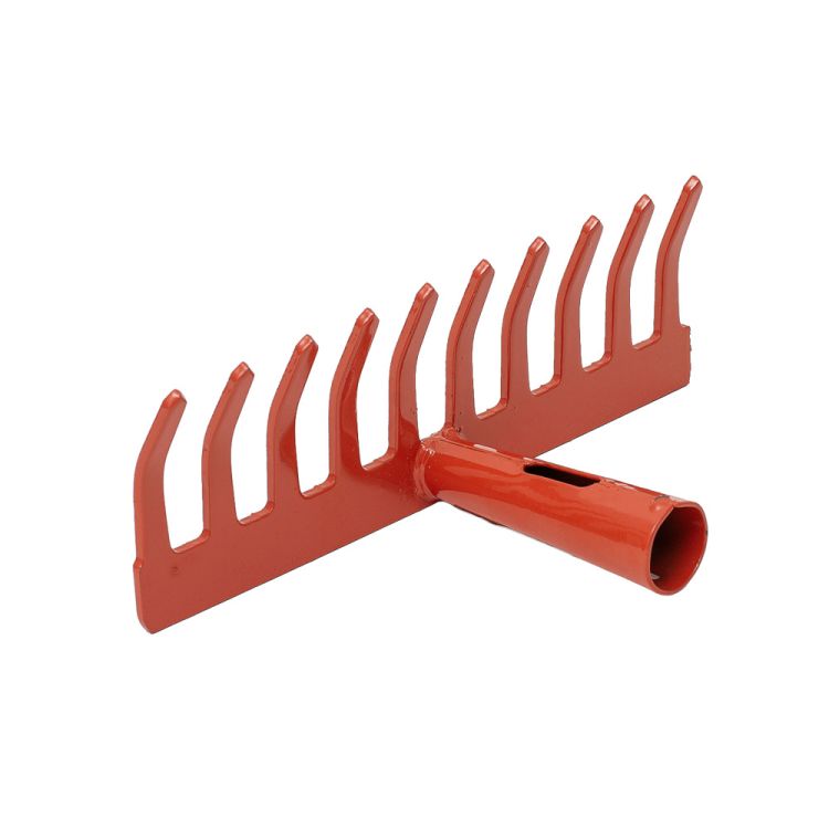 Грабли садовые прямые 10 зубьев 240×83мм сварное крепление GRAD (5051785) - 5