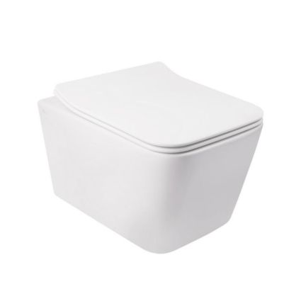 Набор Qtap инсталляция 3 в 1 Nest QT0133M425 с панелью смыва квадратной QT0111M06029SAT + унитаз с сиденьем Crow QT05335170W - 3