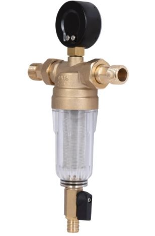 Фильтр самопромывной 1/2&amp;quot; Standart с манометром, с пластиковой колбой TAS128W15 Thermo Alliance - 5