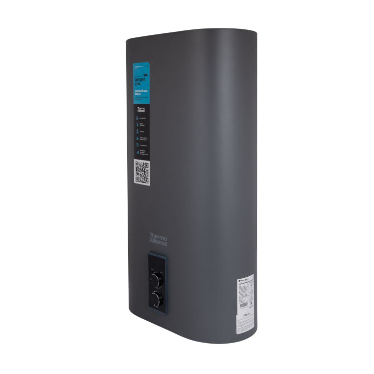 Водонагрівач електричний Thermo Alliance 80 л, Grey, плоский вертикальний, сухий ТЕН 2 кВт (0,8+1,2) DT80V20GPDD2G - 4