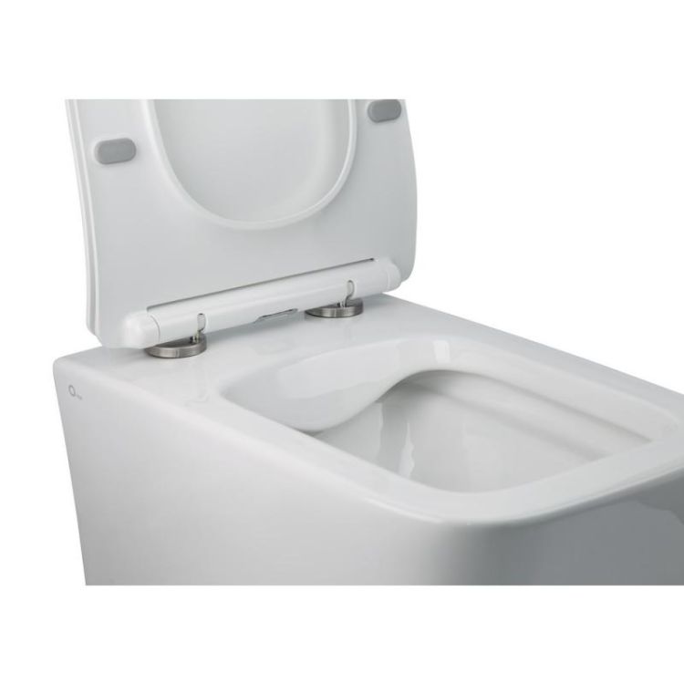 Набор Qtap инсталляция 3 в 1 Nest QT0133M425 с панелью смыва квадратной QT0111M06029SAT + унитаз с сиденьем Crow QT05335170W - 5