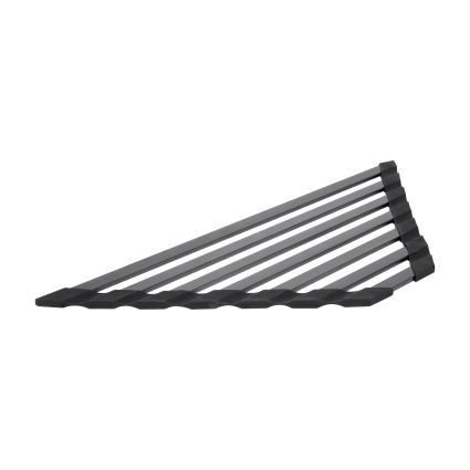 Сушарка на кухонну мийку кутова Lidz Acsis LA20 Black, плоска основа, для посуду 430х175х10 мм LDACS297BLM49773 - 1