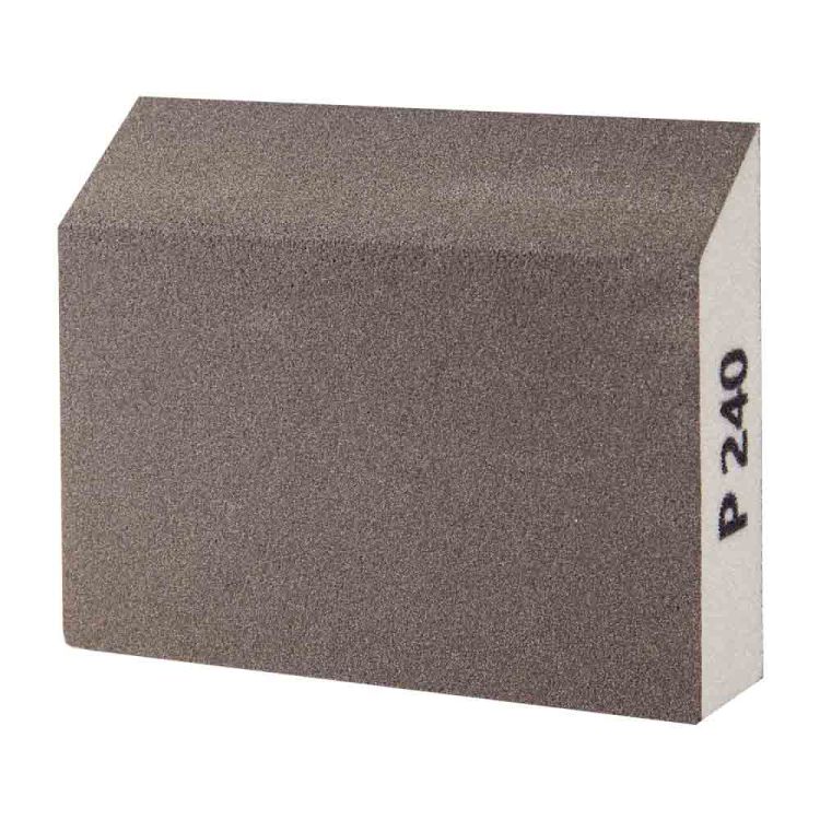Губка шлифовальная четырехсторонняя угловая 110×90×25мм P240 Sigma (9130511) - 2