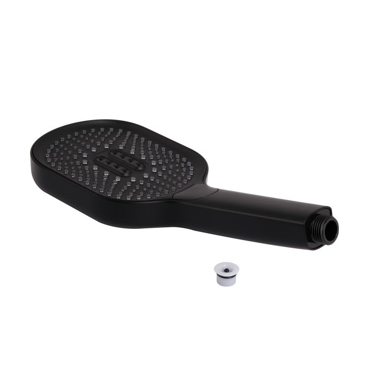 Лійка для ручного душу Qtap Rucni 140*110 мм QTRUC125BLM45961 Black Matt - 3