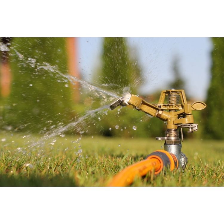 Дощувач Presto-PS зрошувач імпульсний для газону металевий (8105D-BL) - 8