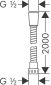 Душовий шланг Hansgrohe Metaflex 28264000 - 2