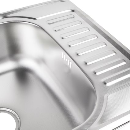 Кухонна мийка Brinex 5848 0,8 мм Micro Decor (BRIN5848MDEC08) - 5