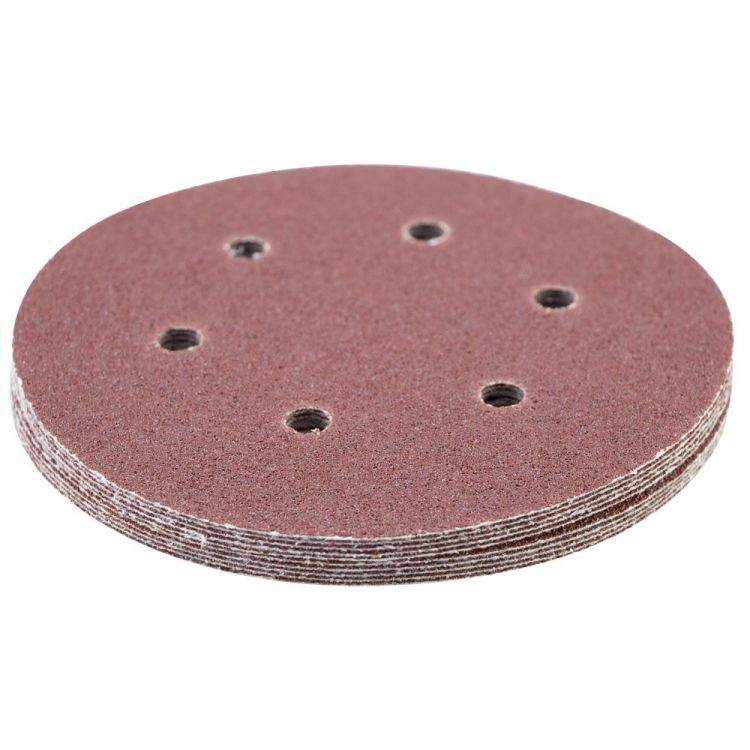Шлифовальный круг 6 отверстий Ø150мм P60 (10шт) Sigma (9122241) - 3