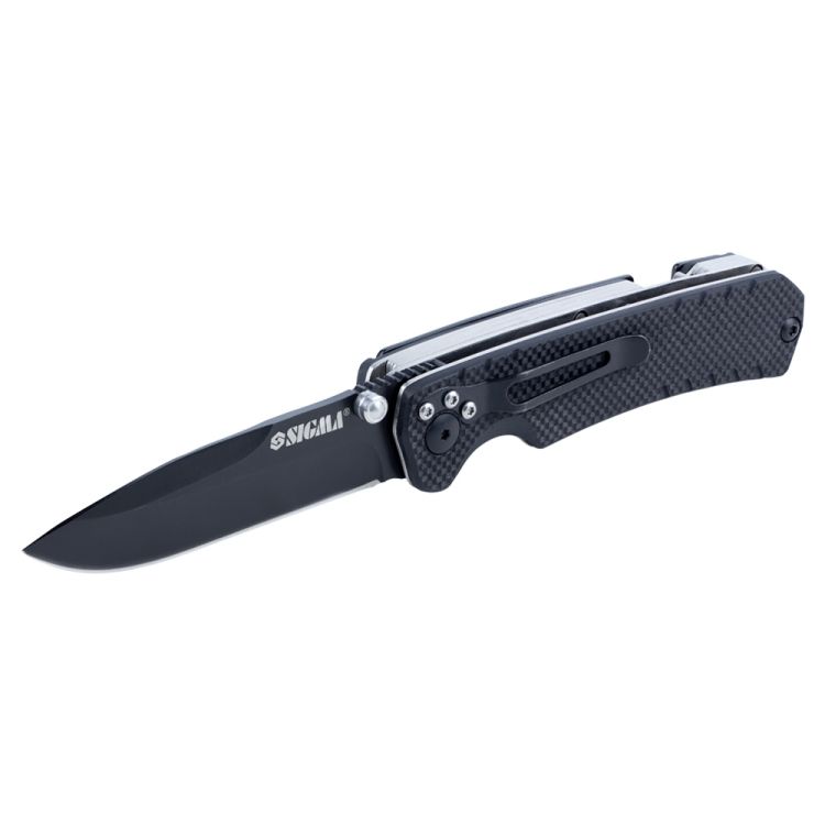 Ніж розкладний 112мм (рукоятка композит G10) Sigma (4375721) - 5