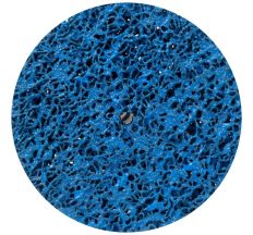 Круг зачисний з нетканого абразиву (Корал) Ø125мм без тримача синій середня жорсткість SIGMA (9175761)