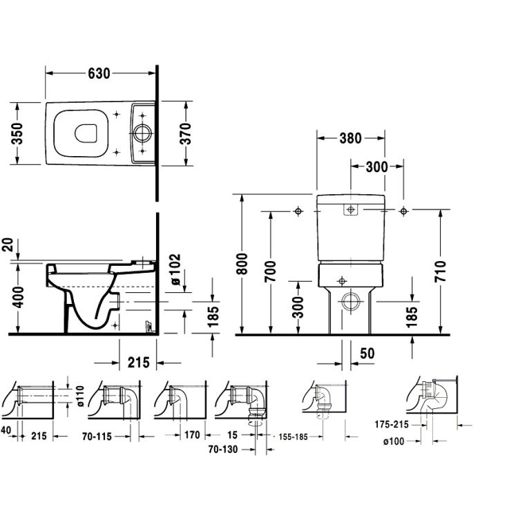 Унітаз підлоговий Duravit Vero (2116090000) - 2