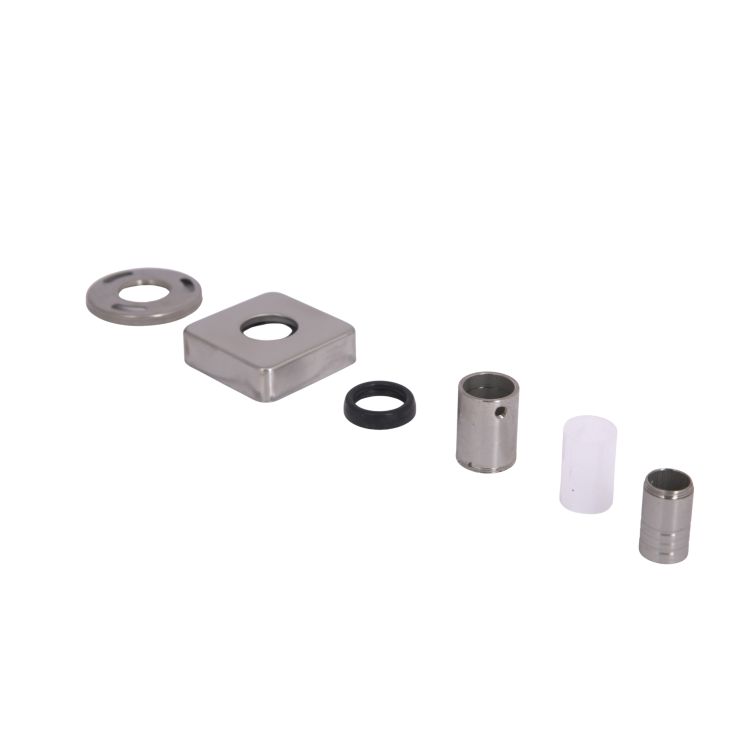 Кронштейн стійки Lidz (34,5х53х53) для душових систем Kubis 1033,1030 Nickel LDKUB3455353N49524 - 3