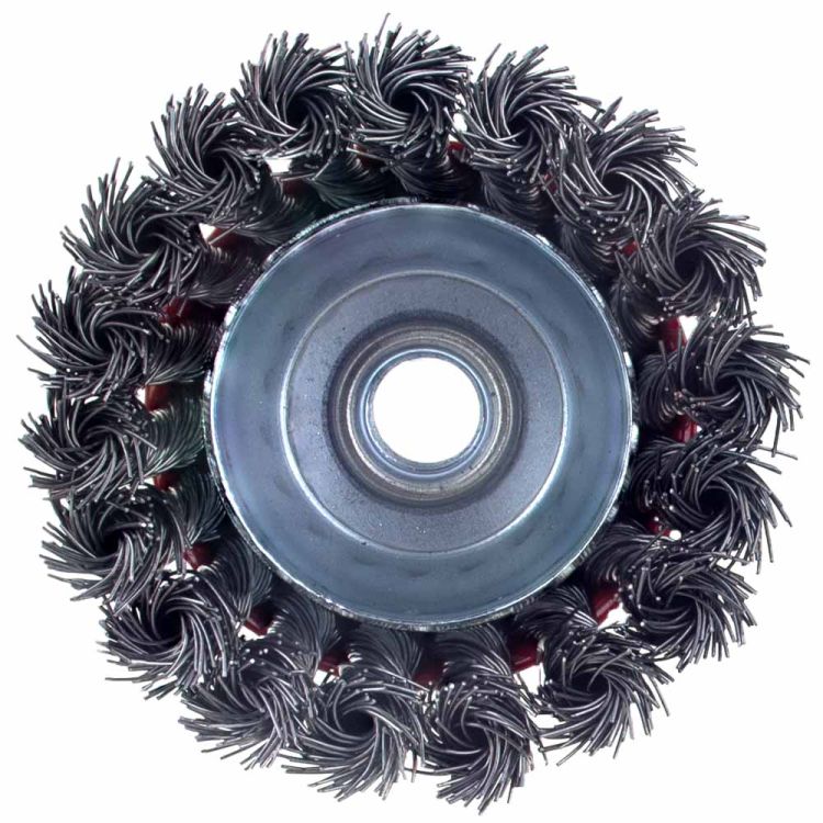 Щетка проволочная чашеобразная Ø85мм М14×2мм (стальная витая) Sigma (9026081) - 5