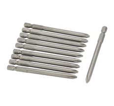 Набор бит PН2x90мм 1/4&quot; 10шт S2 (блистер) Sigma (4010241)