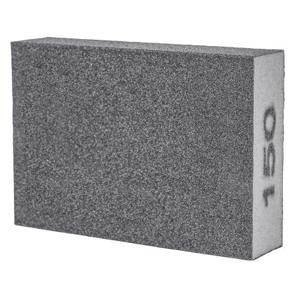 Губка шлифовальная четырехсторонняя 100х70х25мм P150 Sigma (9130681) - 2