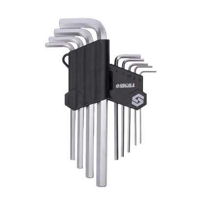 Ключі шестигранні 9шт 1,5-10мм CrV (середні) Sigma (4022021) - 4