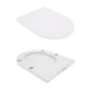 Унитаз подвесной Qtap Jay Rimless QT07335176W - 8
