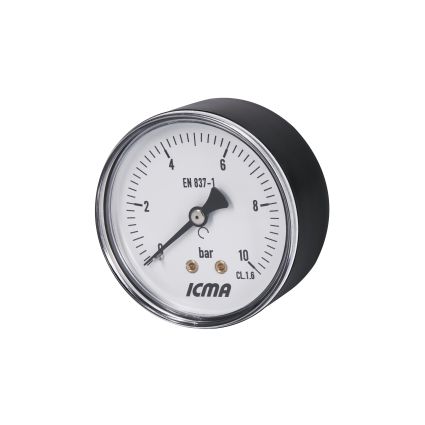 Манометр Icma 1/4&amp;quot; 0-10 бар, заднее подключение №243 - 4