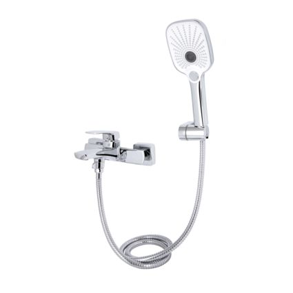 Змішувач для ванни Qtap Tern (c душевым гарнитуром) QTTER259CRM47586 Chrome - 3