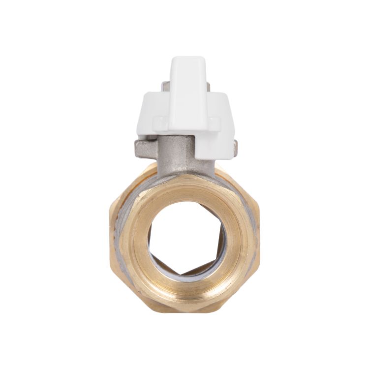 Кран шаровой из америк.(конус) антипротекание прямая бабочка латун. никелир. 1&amp;quot;зв PN40 SD900NW25PN40 SD Plus - 7