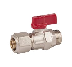 Кран кульовий обтискний SD Forte 20х3/4&quot; ЗР SF262W20