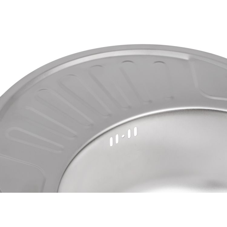 Кухонна мийка Brinex 5745 0,8 мм Satin (BRIN5745SAT08) - 6