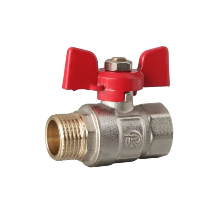 Кран кульовий 3/4&amp;quot; зв червоний метелик Reiger - 1