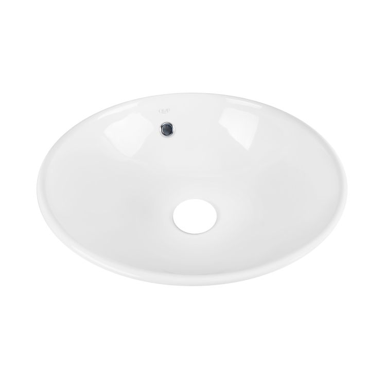 Раковина-чаша Qtap Robin 410х410х180 White с донным клапаном QT1311A004W - 4