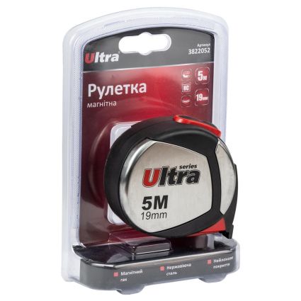 Рулетка магнитная, нейлоновое покрытие 5м*19мм Ultra (3822052) - 4
