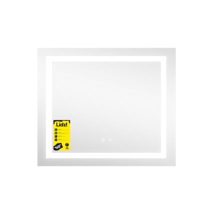 Дзеркало Lidz Kubis (KU1) 600х700 з LED-підсвічуванням Touch, з антизапотіванням, з димером, рег. яскравості LDKU60070049285 - 4