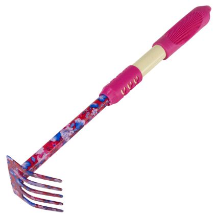 Грабли 5-ти зубые (pink) (TPR) FLORA (5043154) - 3