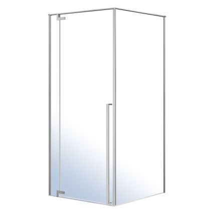 FREEZ душова кабіна 90*90*200см квадратна, ліва, орні двері, без піддону, хром, скло 8мм - 1