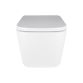 Комплект: Qtap Crow Ultra Quiet унітаз підвісний QT05335171W + Nest комплект інсталяції 4в1 (квадратна клавіша Chrome) QT0133M425 + M06028CRM - 6
