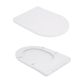 Унітаз підлоговий Qtap Robin New Ultra Quiet безобідковий з сидінням Soft-close WHITE QT13226083AW - 8