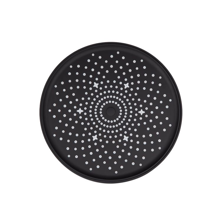 Лійка для верхнього душу Qtap Hlavova D 230 мм округла QTHLA107BLM45788 Black Matt - 3