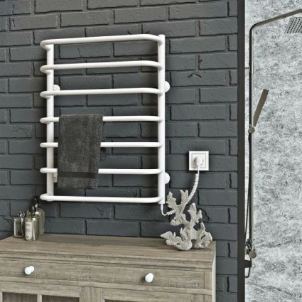 Рушникосушка електрична Стандарт П7 500x700 Deffі праве підключення, білий - 1