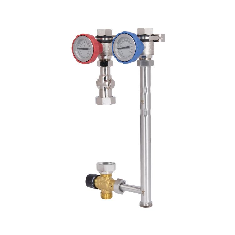 Насосна група Forte Quick System з триходовим клапаном без сервомотору 1&amp;quot; (без насосу) праве підкл., нержав. сталь SUS304 TAF-QSPGR3 Thermo Alliance - 5