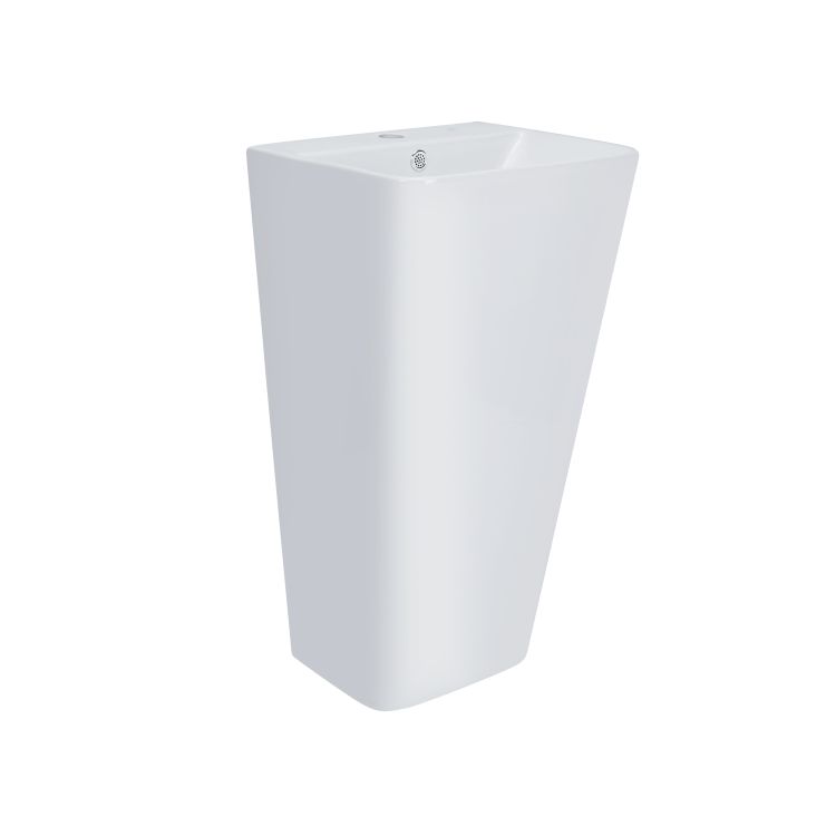 Раковина напольная моноблок Qtap Tern 440х380х830mm White QT1711G302WN - 3
