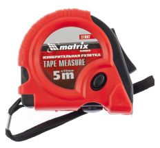 Рулетка Rubber, 5 м х 19 мм, обрезиненный корпус MTX 310029
