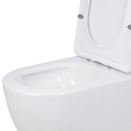 Унітаз підлоговий Qtap Jay Ultra Quiet з сидінням Soft-close 640x360x835 мм QT07222175TW White - 5
