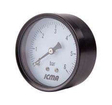 Манометр Icma 1/4&quot; 0-10 бар, заднє підключення №243
