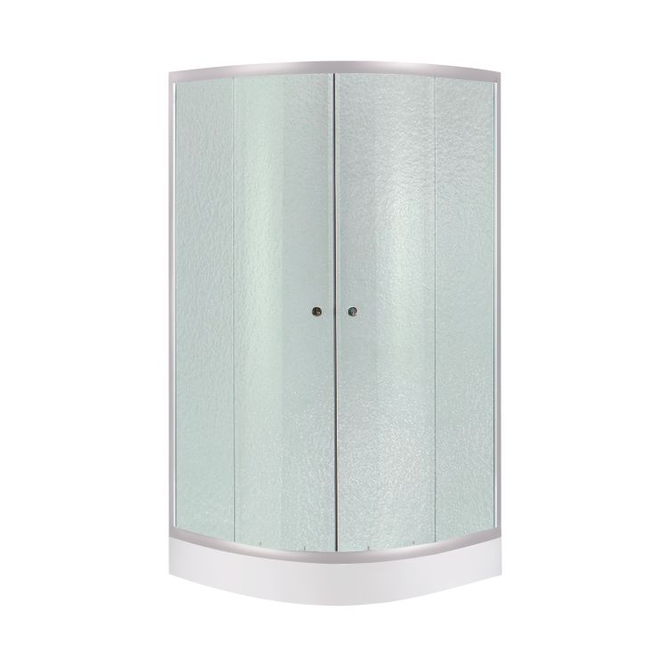 Душова кабіна Lidz Latwa SC80x80.SAT.LOW.FR, скло Frost 4 мм + піддон Kupala - 1