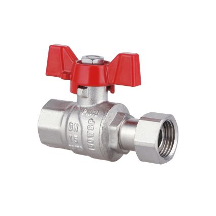 Кран шаровый прямой с накидной гайкой Forte 260W15 1/2в х 1/2в - 3