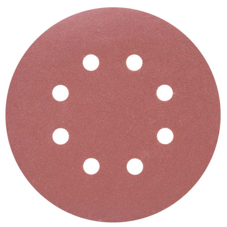 Шлифовальный круг 8 отверстий Ø125мм P240 (10шт) Sigma (9122711) - 1