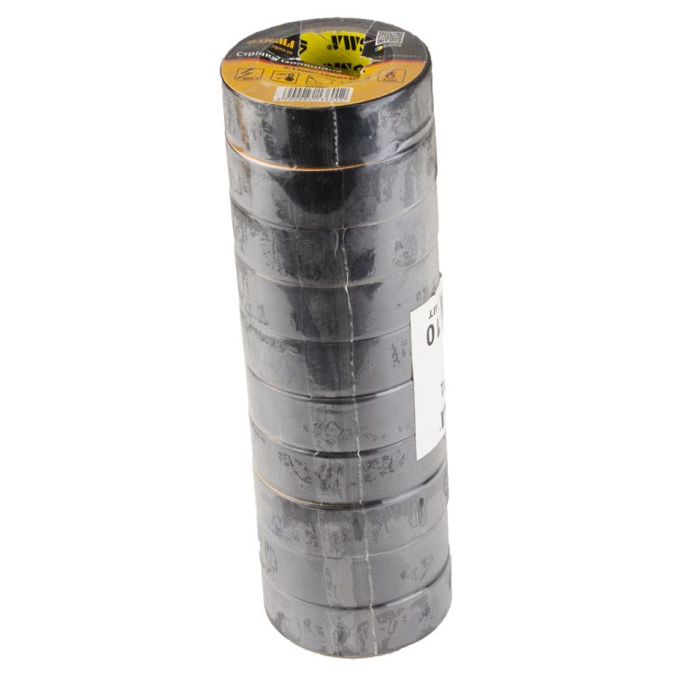 Изолента ПВХ (черная) 0,13мм×19мм×10м Sigma (8413601) - 2