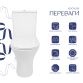 Унитаз напольный Qtap Presto безобідковий з сідінням Soft-close QTPRE27W51022 - 3