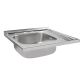 Кухонна мийка Brinex 6060-L 0,6 мм Satin (BRIN6060LSAT06) - 3