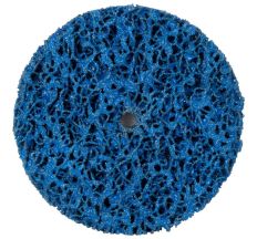 Круг зачистной из нетканого абразива (коралл) Ø100мм без держателя синий средняя жесткость SIGMA (9175741)